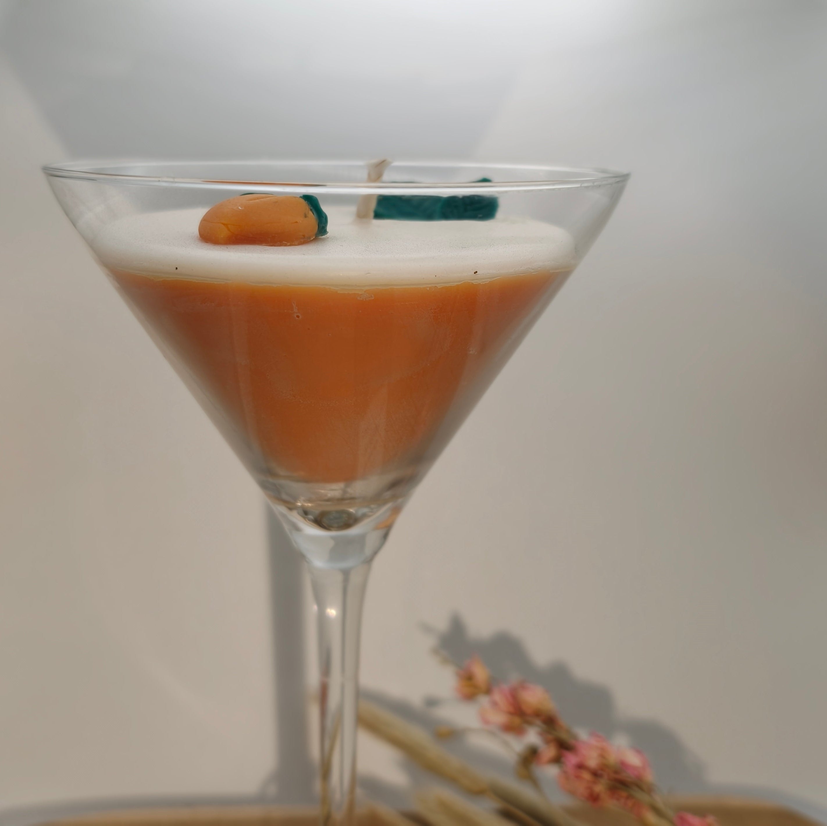 Peach Bellini – Handgemaakte perzik cocktail kaars (Limited Edition)