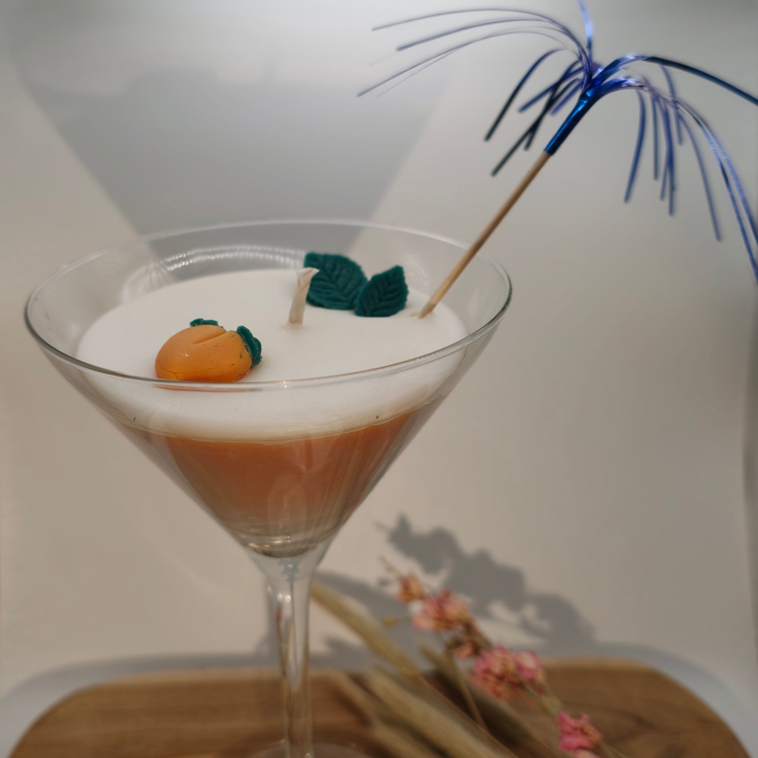 Peach Bellini – Handgemaakte perzik cocktail kaars (Limited Edition)