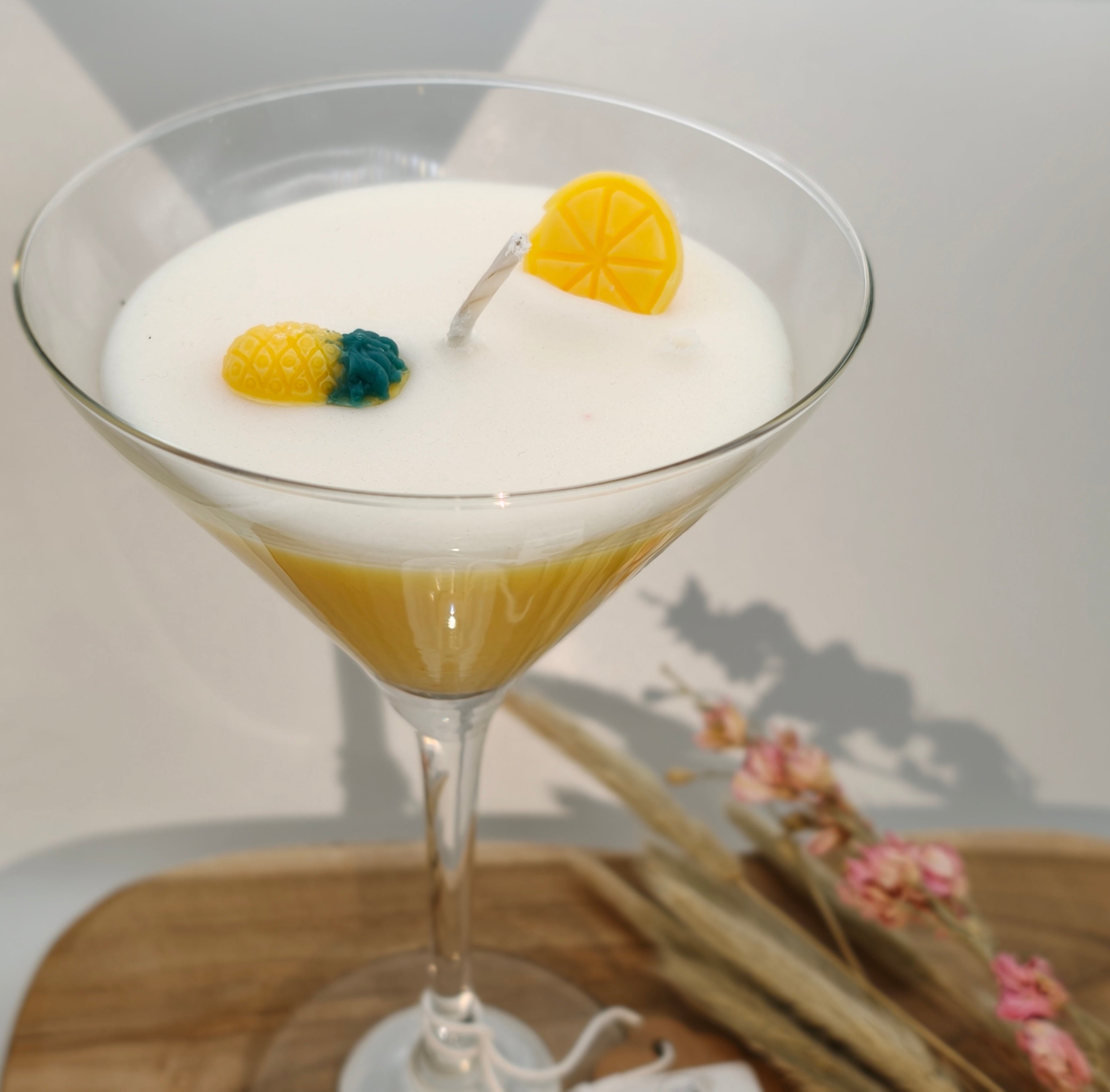 Tropical Zest – Handgemaakte ananas & citroen cocktail kaars (Limited Edition)