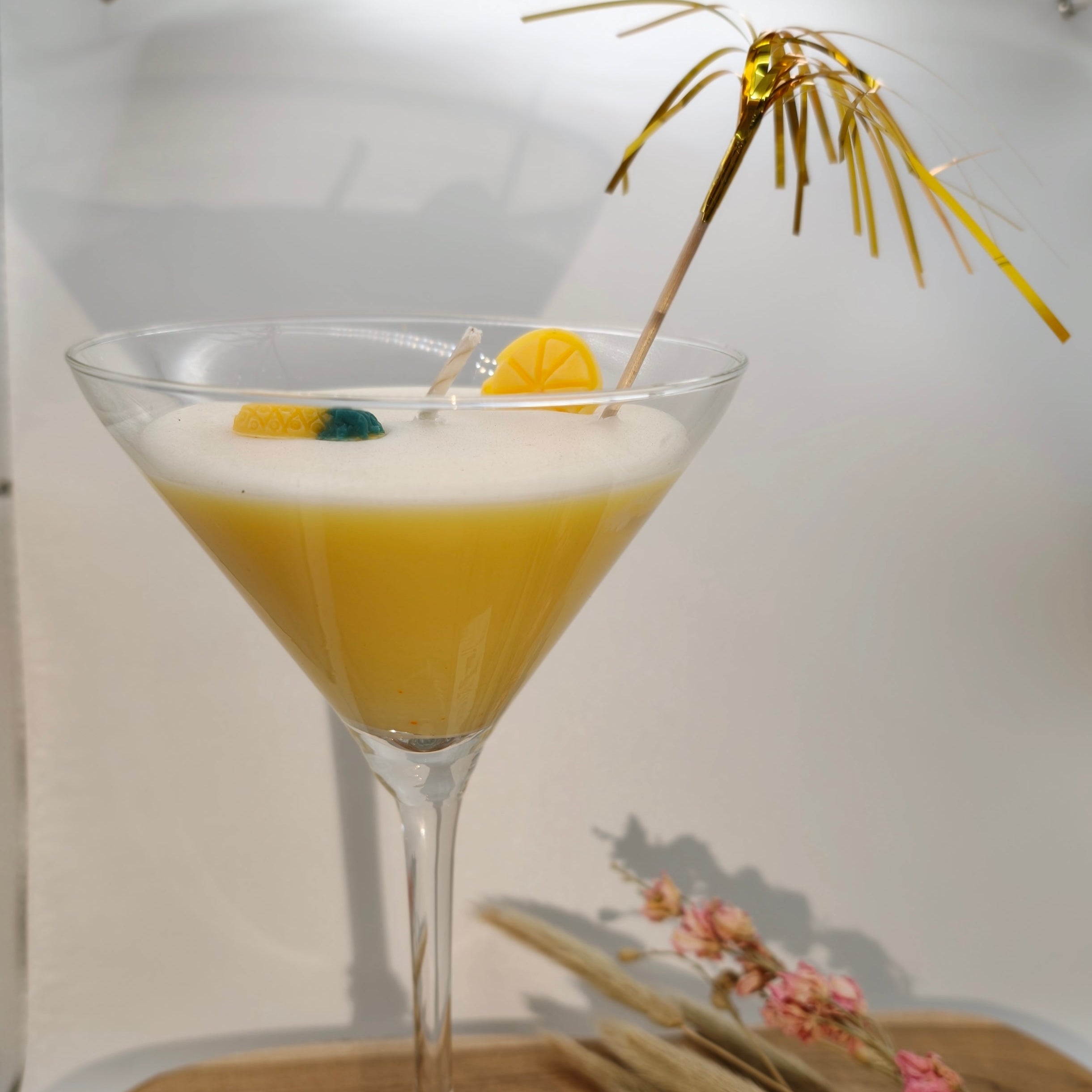 Tropical Zest – Handgemaakte ananas & citroen cocktail kaars (Limited Edition)